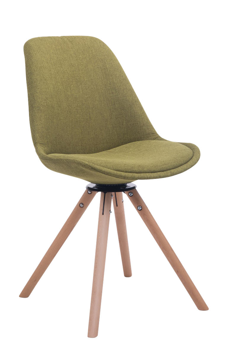 Stijlvolle Eetkamerstoel - Bezoekerstoel - Draaibaar Design, Comfort, Onderhoudsvriendelijke Stof Kleur groen