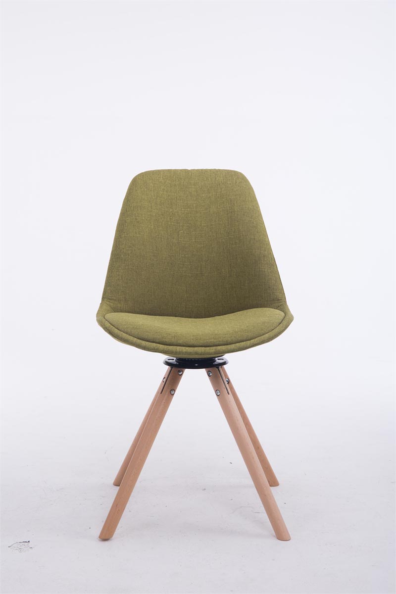 Stijlvolle Eetkamerstoel - Bezoekerstoel - Draaibaar Design, Comfort, Onderhoudsvriendelijke Stof Kleur groen