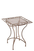 Nostalgische IJzeren Tafel - Vintage Stijl - Extreem Stabiel Kleur antiek bruin