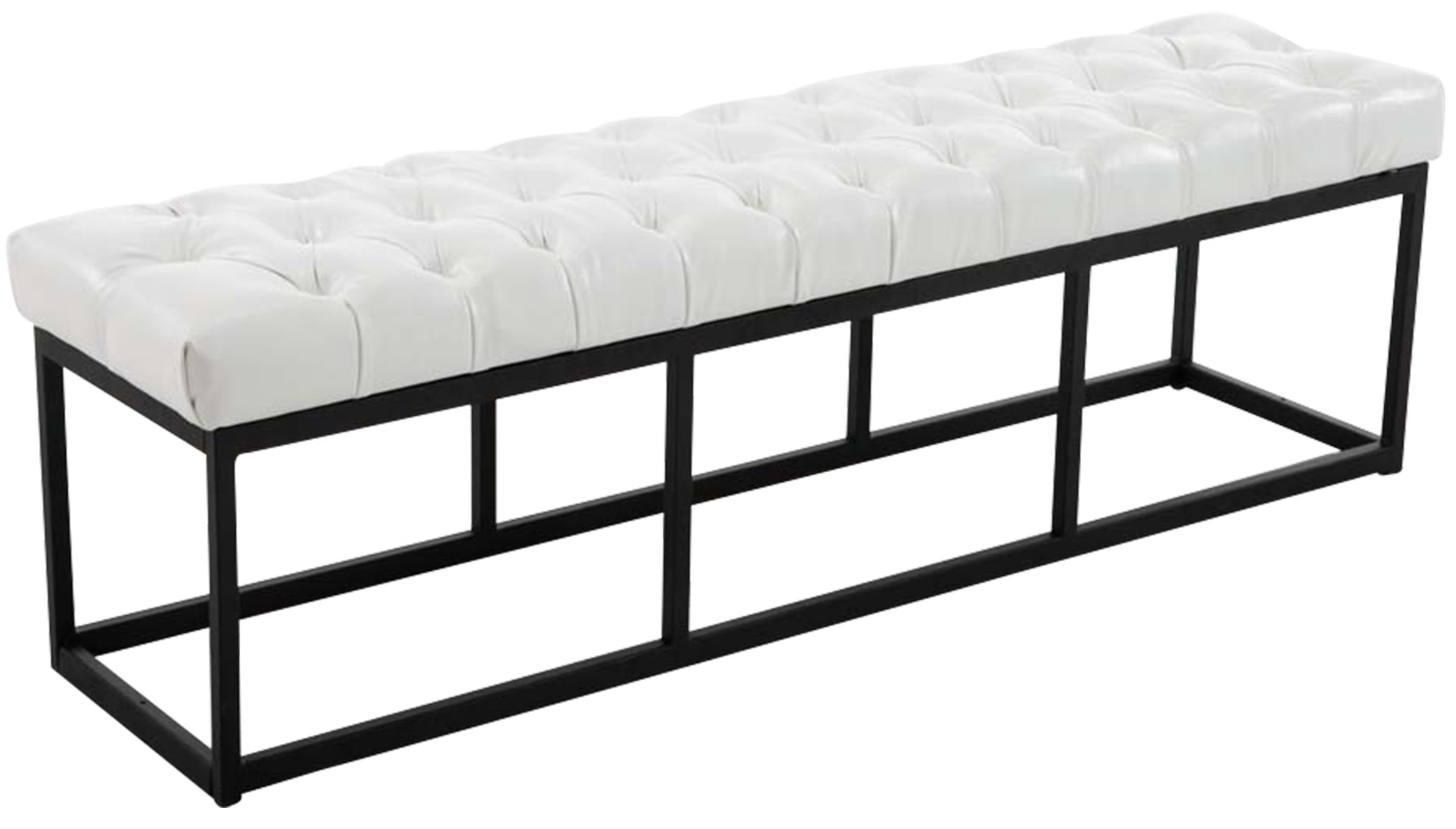 Kunstleren Zitbank - Zittenbank - Onderhoudsvriendelijk en Modern Design Kleur wit Maat