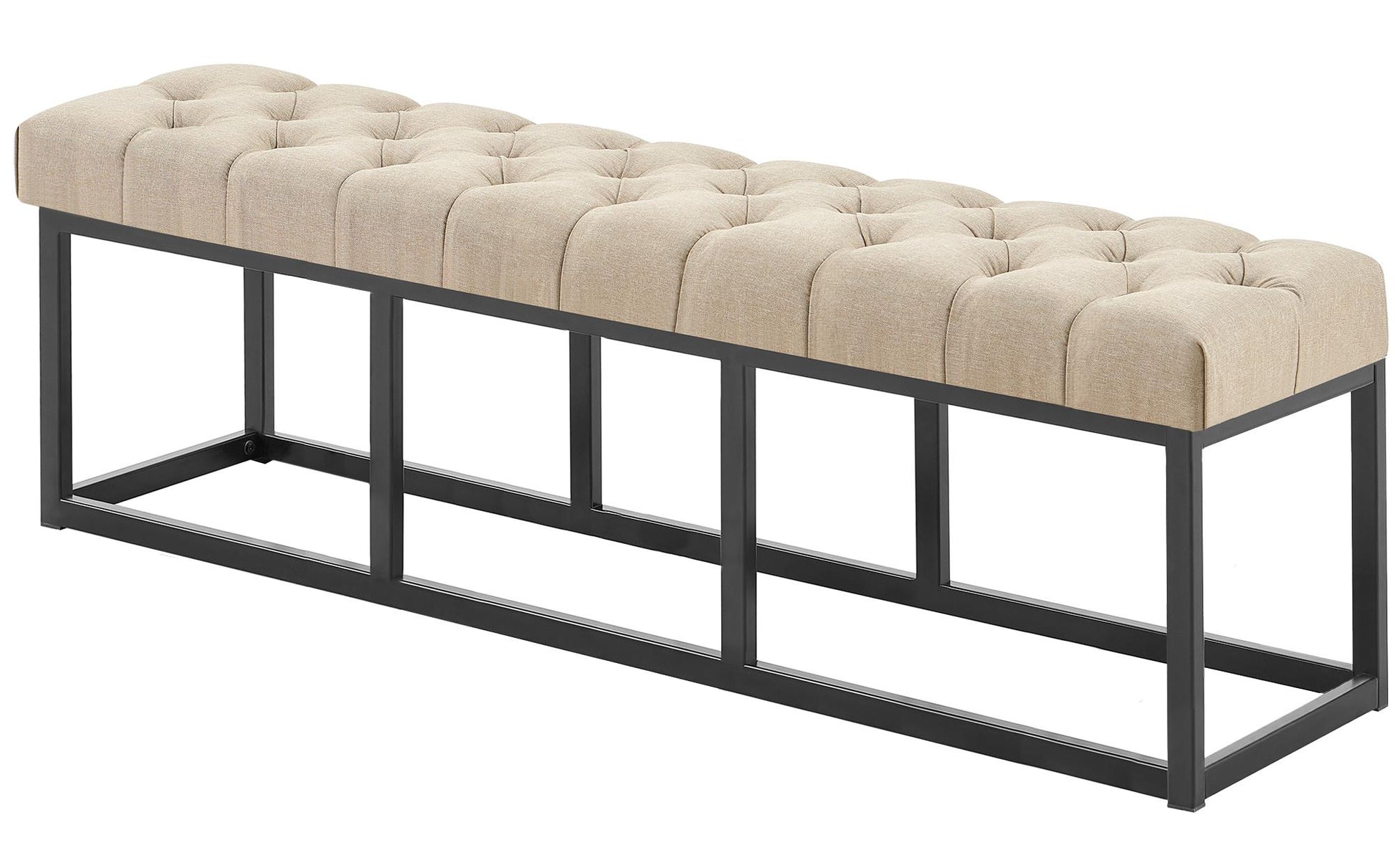 Comfortabele stoffen zitbank - Ruime zitbank - Extra stabiliteit Kleur taupe