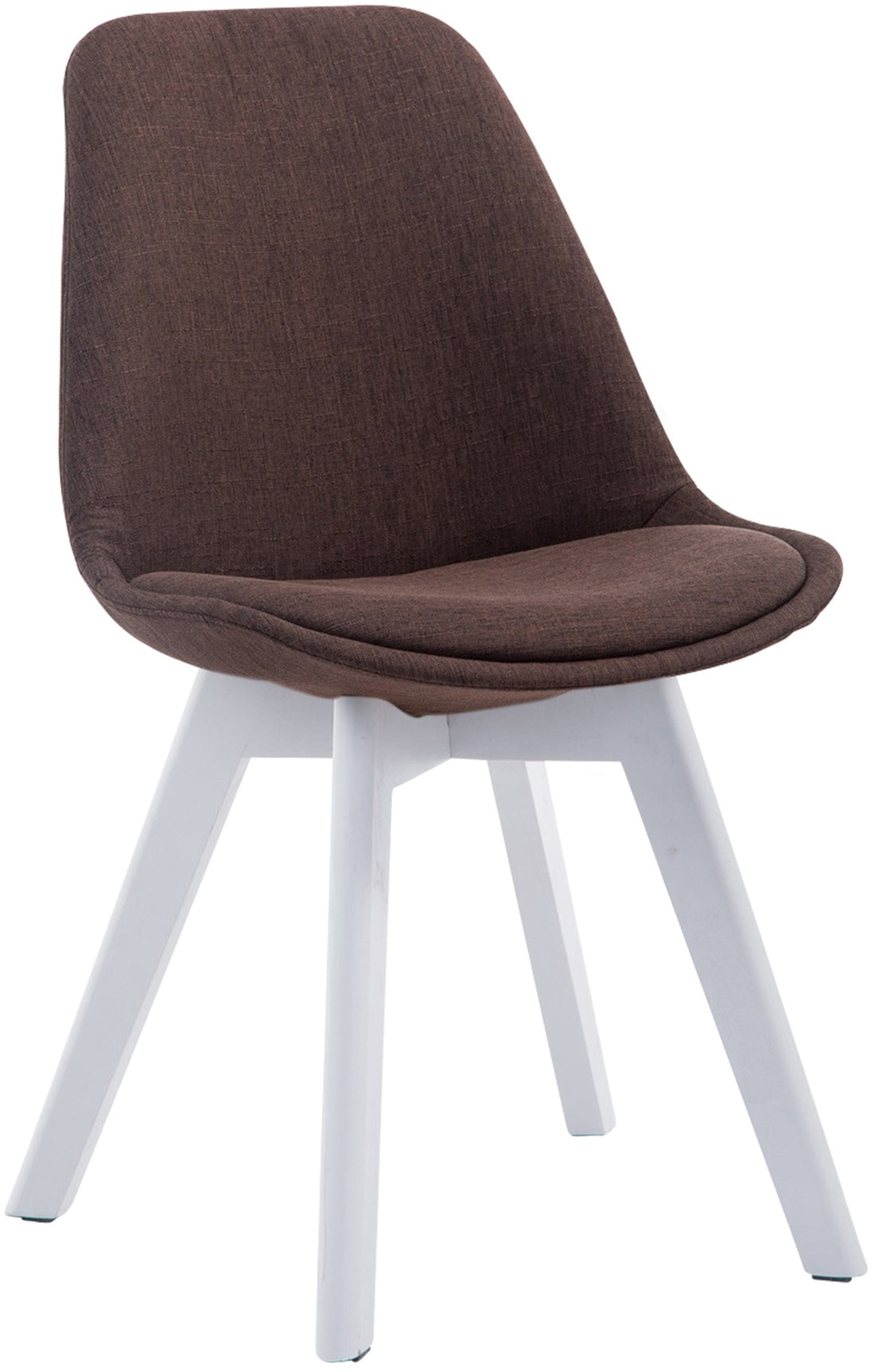 Bezoekersstoel Stof V2 - Gaststoel - Urenlang zitcomfort, Sterke Constructie Kleur bruin