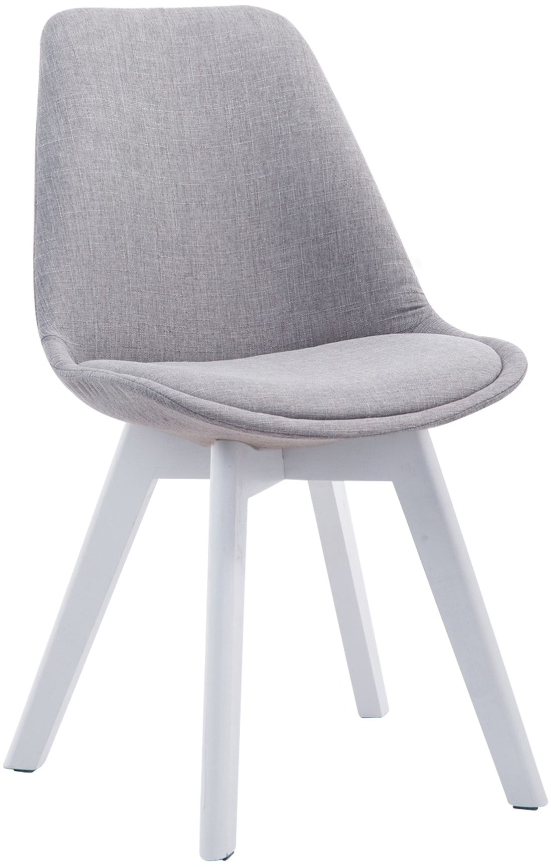 Bezoekersstoel Stof V2 - Gaststoel - Comfortabele Zithouding, exclusief ontwerp Kleur grijs
