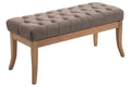 Gestoffeerde bank - Sofa - Chesterfield-design, Comfortabele zitplek, 100% Polyester Stof Kleur taupe Maat