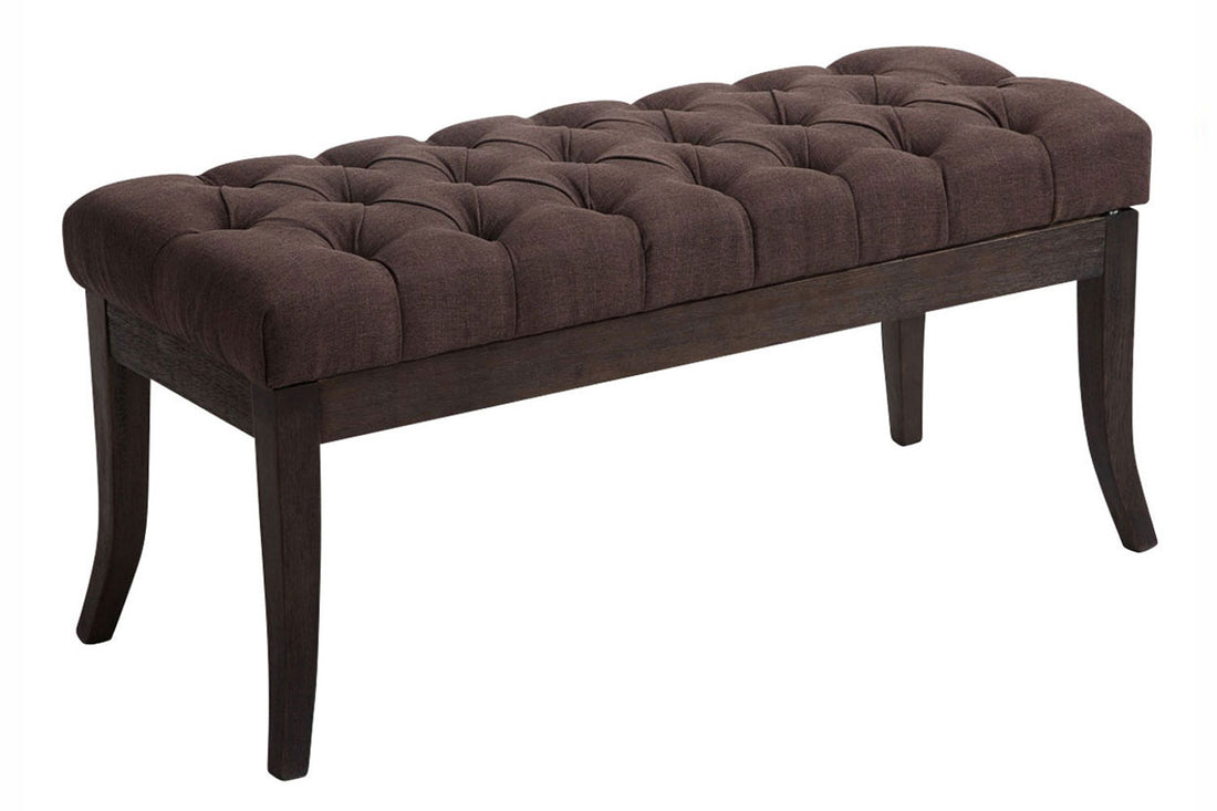Bank Bruin Stof - Zitbank - Luxueus Comfort, Chesterfield Design, Onderhoudsvriendelijk Kleur bruin
