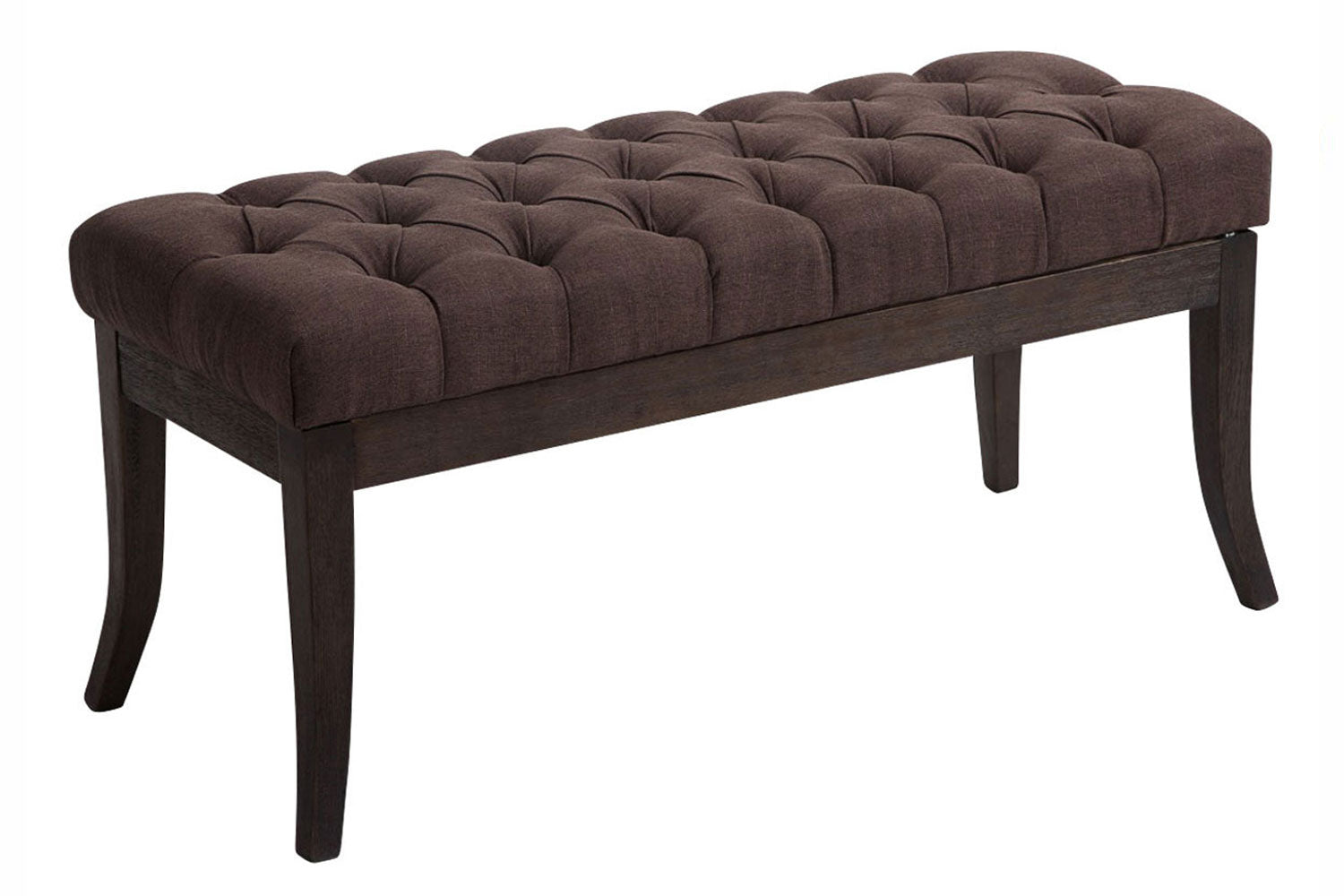 Bank Bruin Stof - Zitbank - Luxueus Comfort, Chesterfield Design, Onderhoudsvriendelijk Kleur bruin