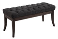 Stoffen Zitbank - Designer Bank - Elegante Extra Zitruimte voor Gasten Kleur donkergrijs Maat