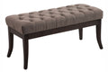 Stoffen Zitbank - Designer Bank - Elegante Extra Zitruimte voor Gasten Kleur taupe Maat