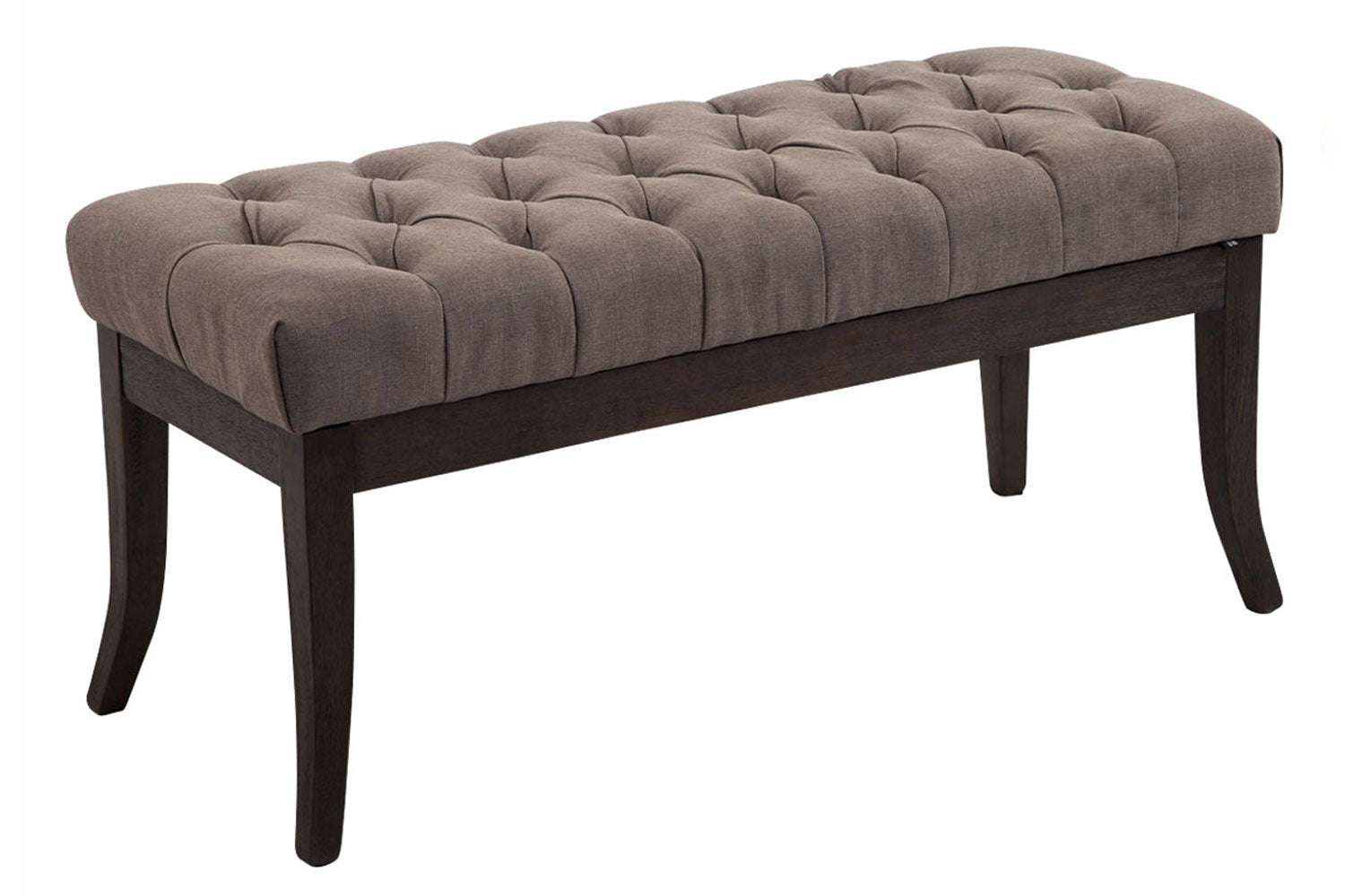 Stoffen Zitbank - Designer Bank - Elegante Extra Zitruimte voor Gasten Kleur taupe Maat