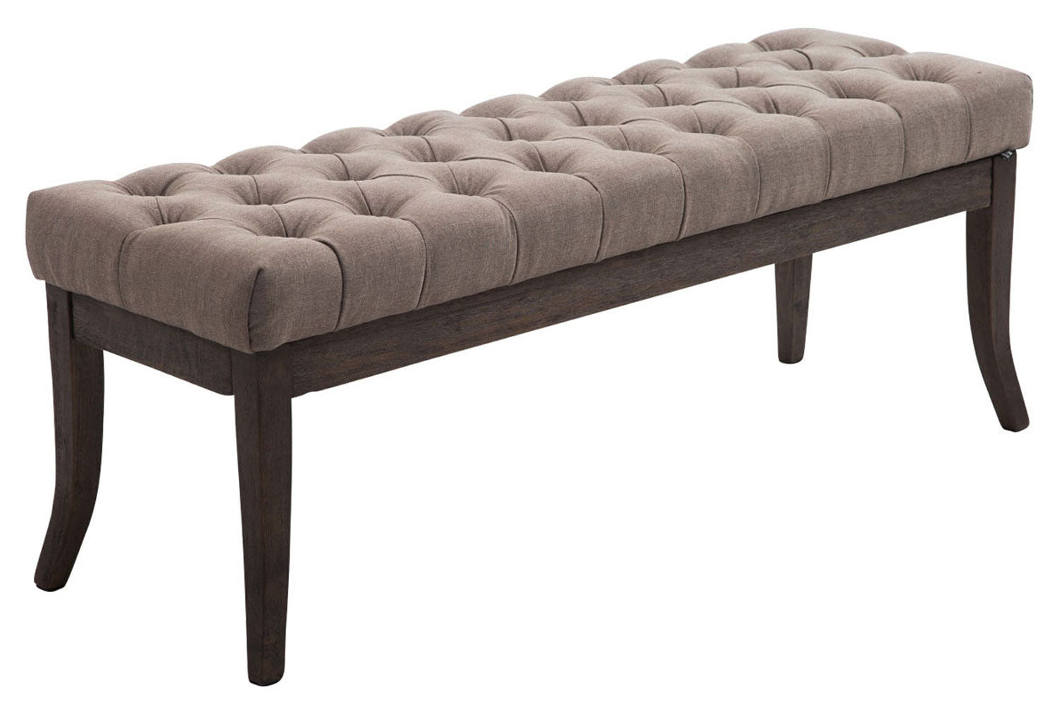 Stoffen Zitbank - Designer Bank - Elegante Extra Zitruimte voor Gasten Kleur taupe Maat