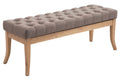Gestoffeerde bank - Sofa - Chesterfield-design, Comfortabele zitplek, 100% Polyester Stof Kleur taupe Maat