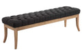 Gestoffeerde bank - Sofa - Chesterfield-design, Comfortabele zitplek, 100% Polyester Stof Kleur donkergrijs Maat