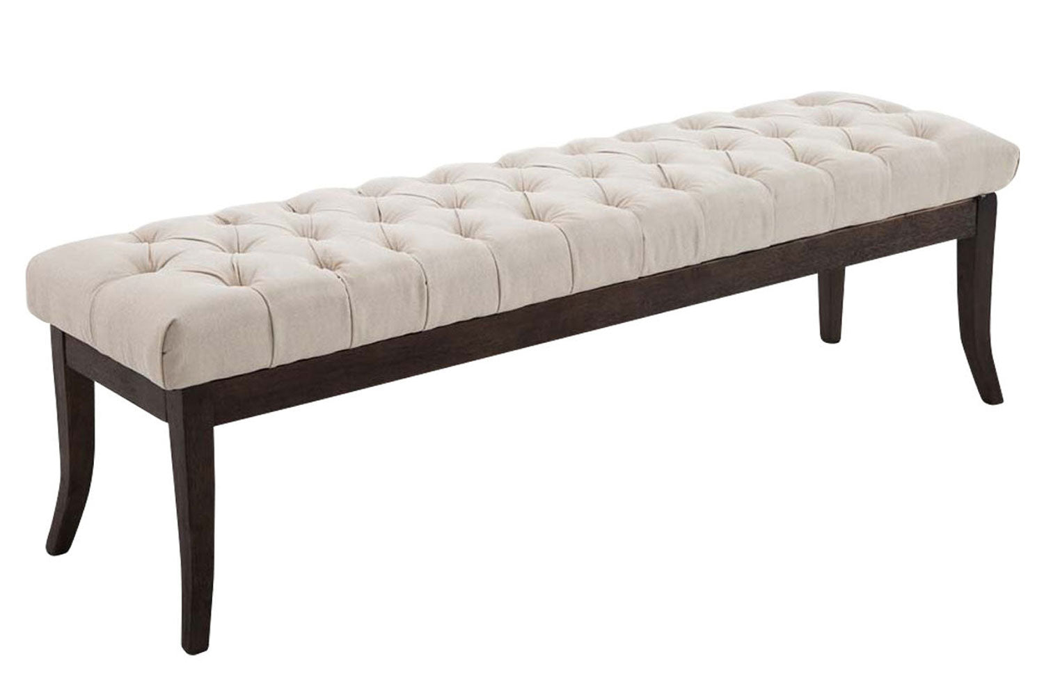 Stoffen Zitbank - Designer Bank - Elegante Extra Zitruimte voor Gasten Kleur crème Maat