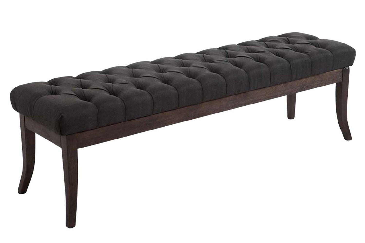 Stoffen Zitbank - Designer Bank - Elegante Extra Zitruimte voor Gasten Kleur donkergrijs Maat