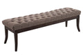 Stoffen Zitbank - Designer Bank - Elegante Extra Zitruimte voor Gasten Kleur taupe Maat