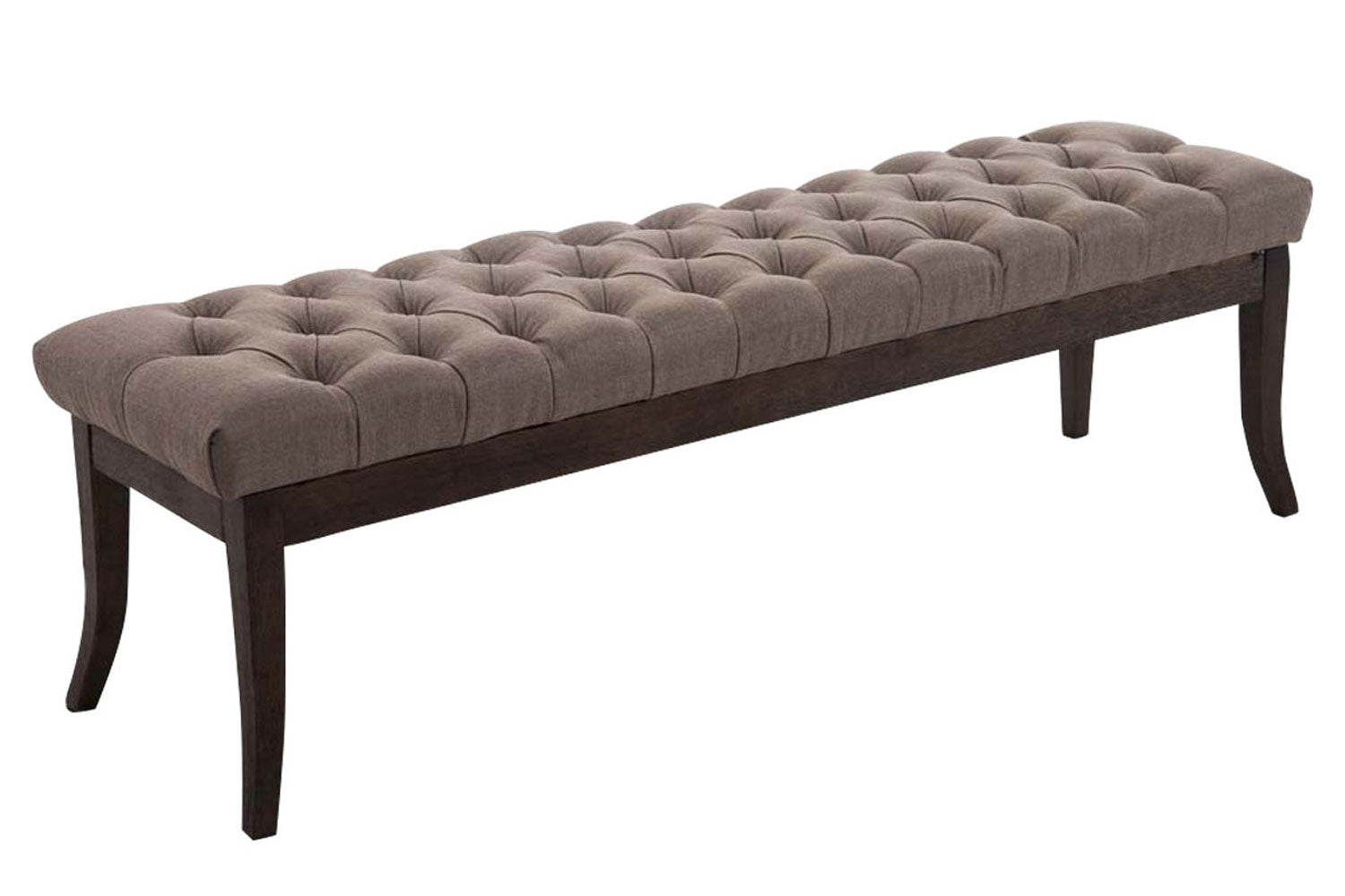 Stoffen Zitbank - Designer Bank - Elegante Extra Zitruimte voor Gasten Kleur taupe Maat