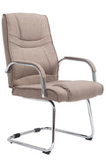 Moderne Ergonomische Schommelstoel - Bezoekersstoel - Veiligheid tot 180 kg Kleur taupe