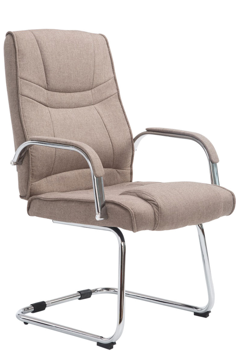 Moderne Ergonomische Schommelstoel - Bezoekersstoel - Veiligheid tot 180 kg Kleur taupe