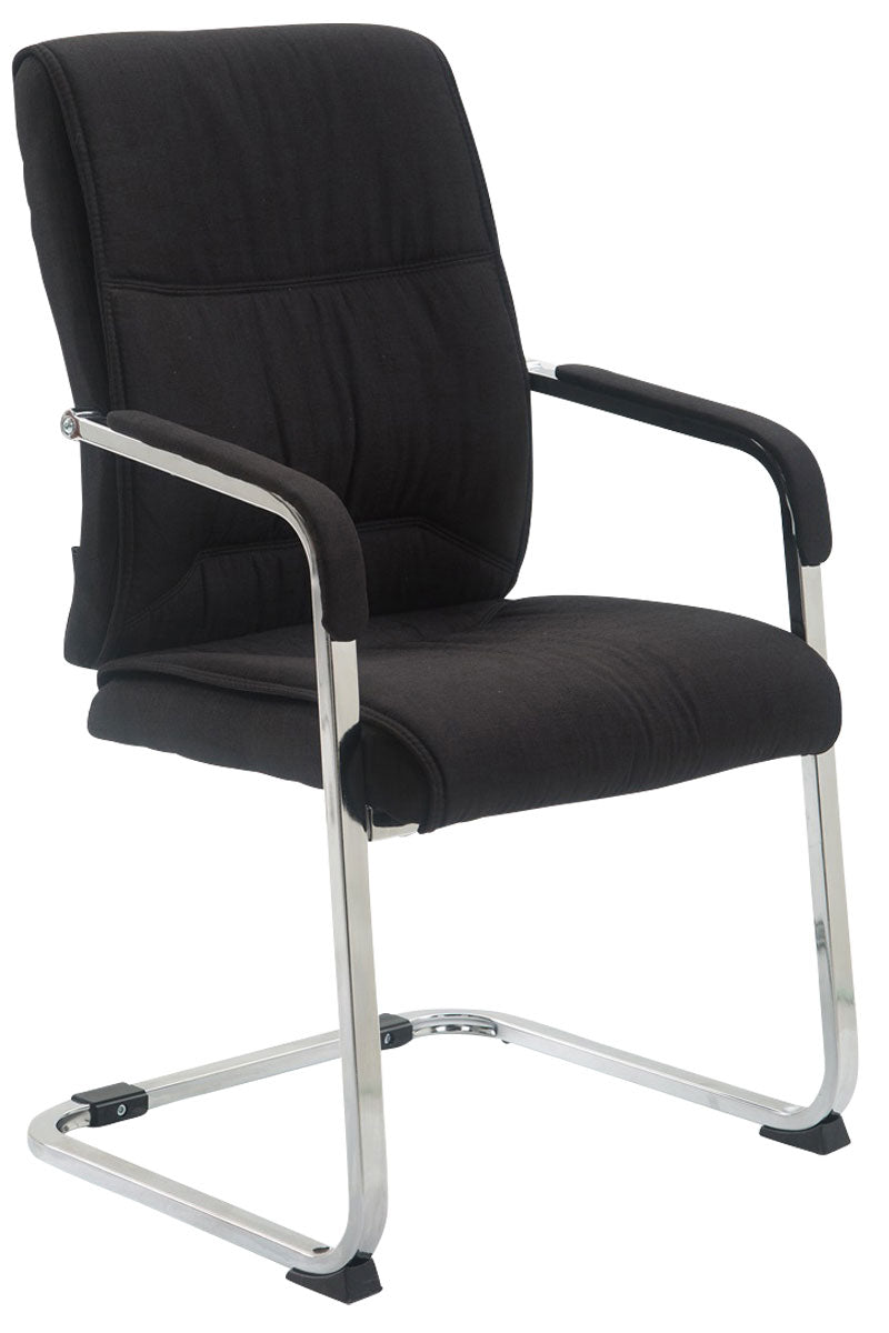 XXL Bezoekersstoel, Gaststoel - Ergonomisch & Belastbaar tot 260kg Kleur zwart
