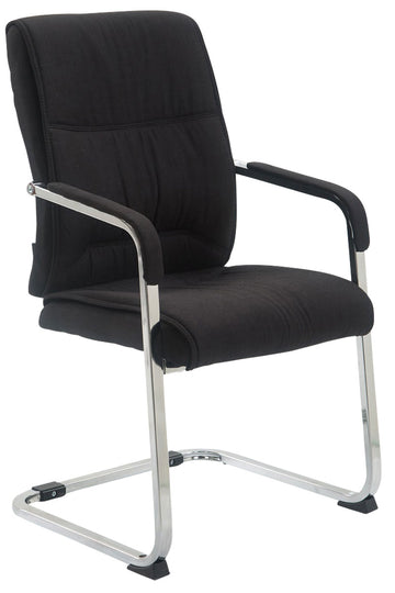XXL Bezoekersstoel, Gaststoel - Ergonomisch & Belastbaar tot 260kg Kleur zwart