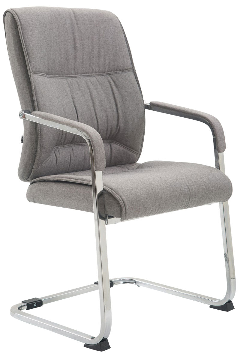 XXL Bezoekersstoel, Gaststoel - Ergonomisch & Belastbaar tot 260kg Kleur grijs