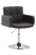 Lounger stoel, Fauteuil - Kunstleder - 360° draaibaar design Kleur bruin