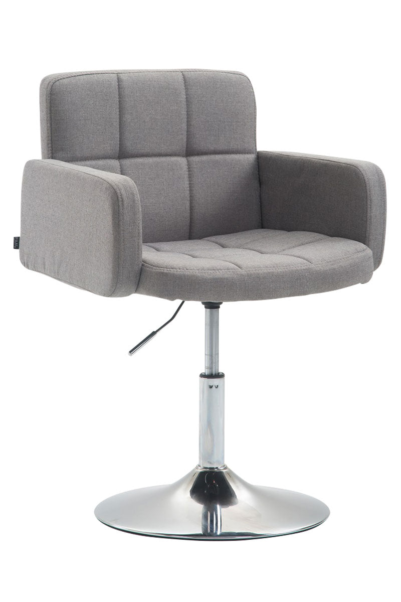 Stijlvolle Kubusvormige Lounger - Fauteuil - 360° draaibaar en in hoogte verstelbaar Kleur grijs