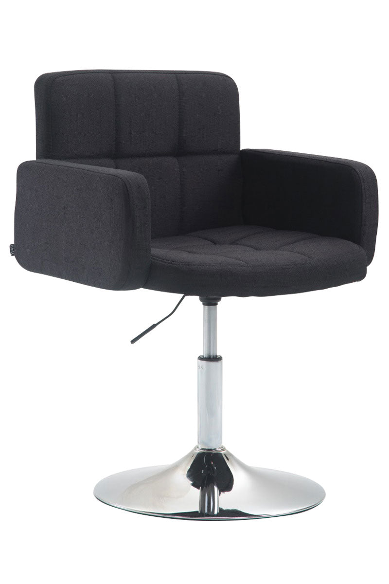 Stijlvolle Kubusvormige Lounger - Fauteuil - 360° draaibaar en in hoogte verstelbaar Kleur zwart
