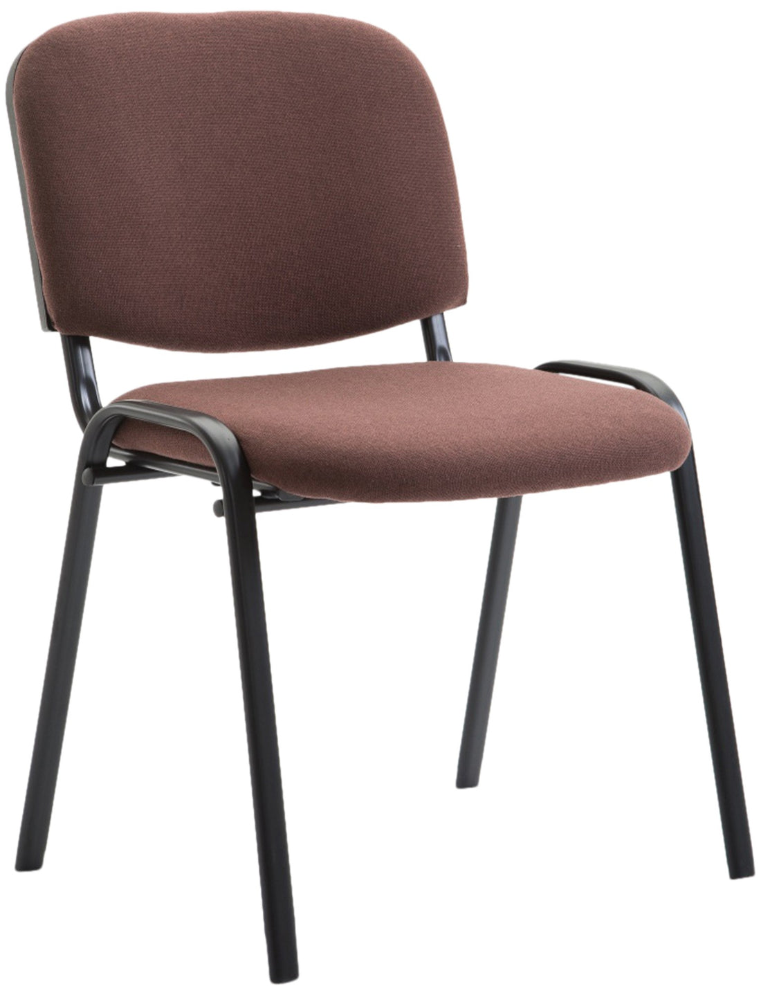 Comfortabele Bezoekersstoel, ontvangststoel, stapelbaar ontwerp, Ideaal voor Kantoor en Conferentie Kleur bruin