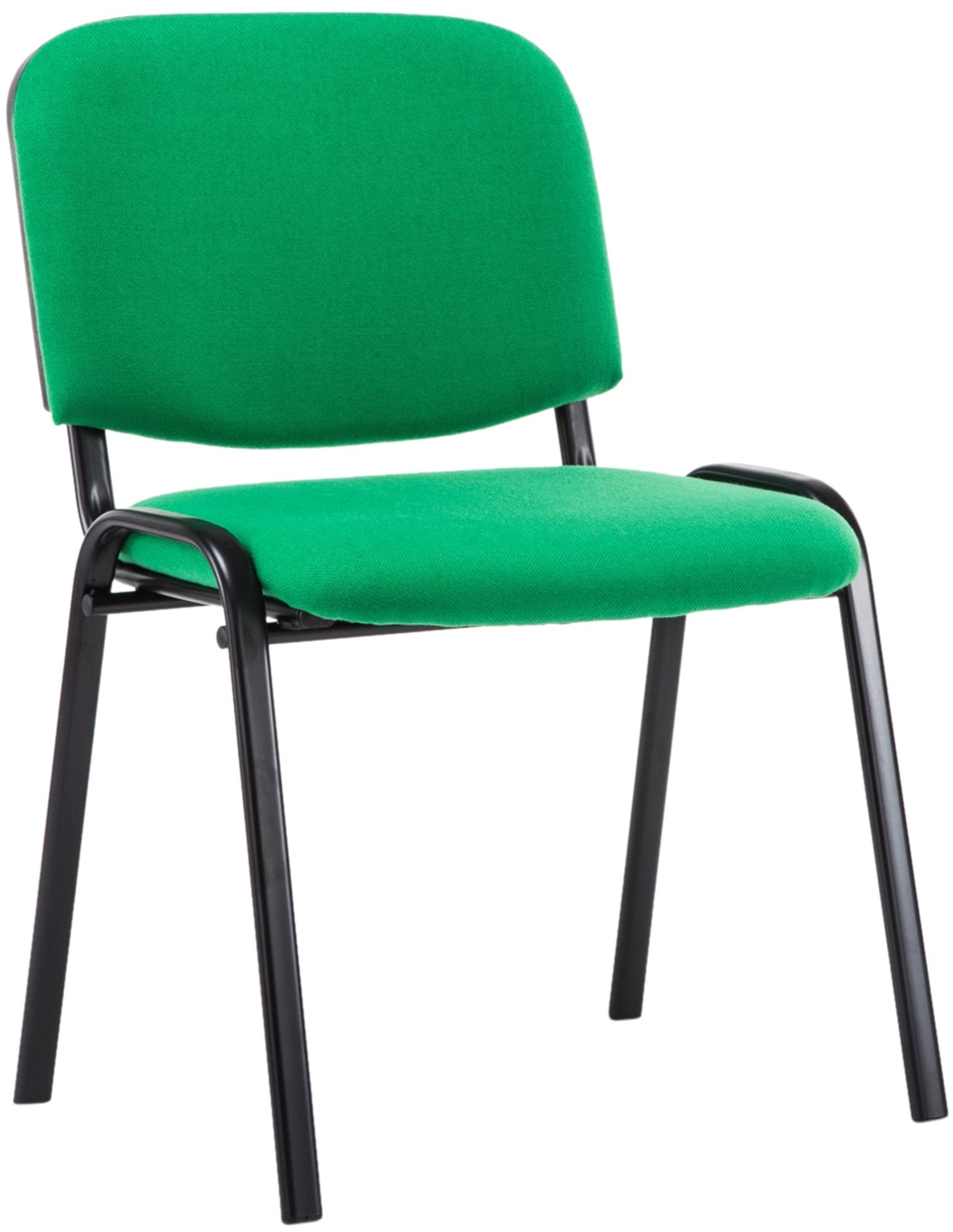 Comfortabele Bezoekersstoel, ontvangststoel, stapelbaar ontwerp, Ideaal voor Kantoor en Conferentie Kleur groen