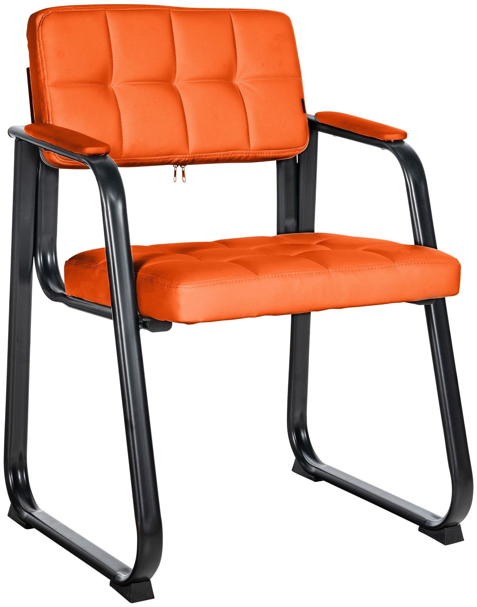 Exclusieve Comfort Stoel - Luxe Kunstleer - Onderhoudsvriendelijke Zitting Kleur oranje