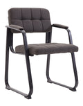 Bezoekersstoel B - Conferentiestoel - Comfortabel en Elegant Design Kleur donkergrijs