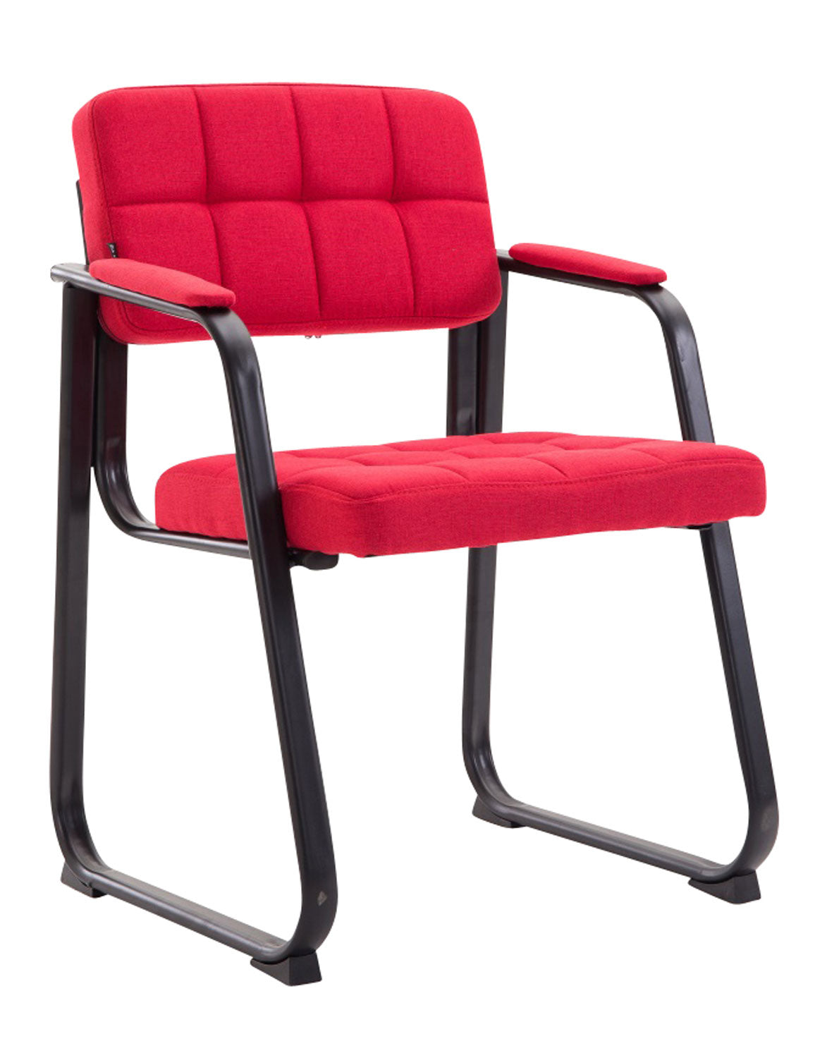 Bezoekersstoel B - Conferentiestoel - Comfortabel en Elegant Design Kleur rood