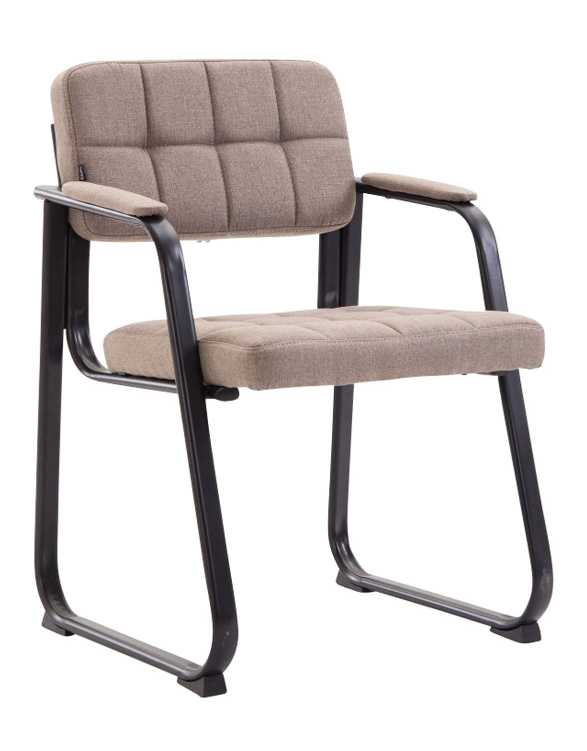 Bezoekersstoel B - Conferentiestoel - Comfortabel en Elegant Design Kleur taupe
