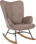 Schommelstoel - Relaxstoel - Comfortabel Schommelfunctie, Luxe inrichting in je woonkamer Kleur taupe