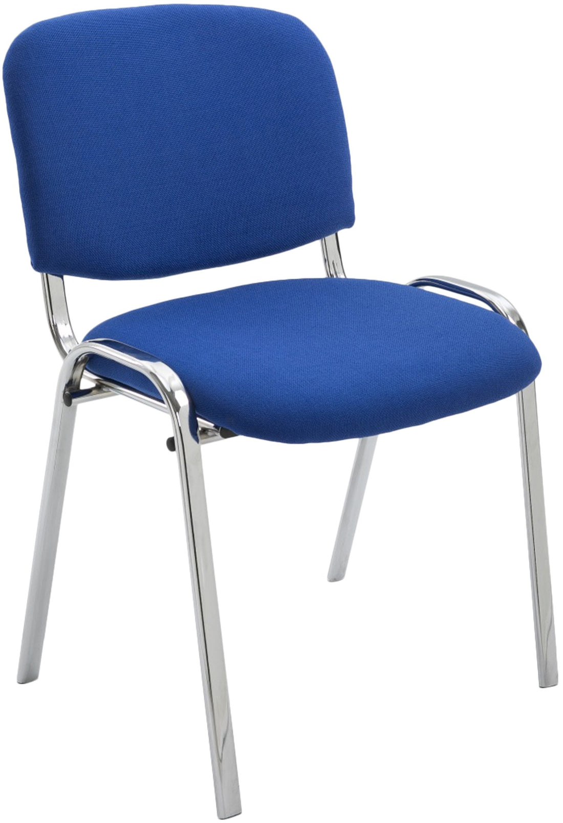 Stapelbare Bezoekersstoel - Vergaderstoel - Gewatteerde Zitting voor Comfort Kleur blauw