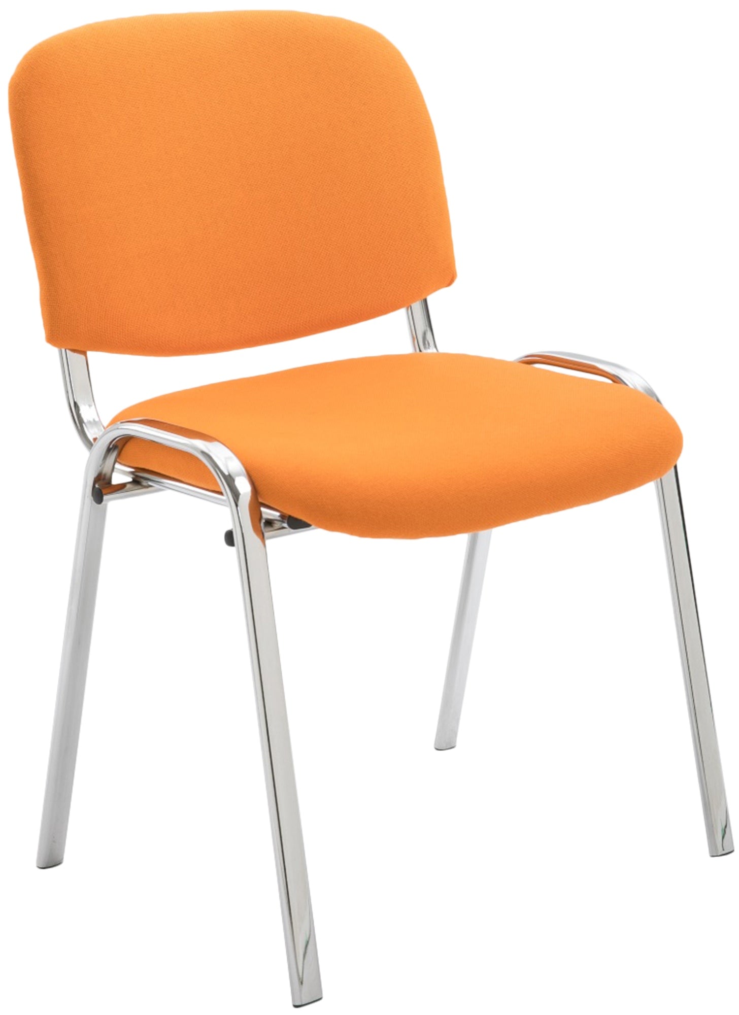 Stapelbare Bezoekersstoel - Vergaderstoel - Gewatteerde Zitting voor Comfort Kleur oranje