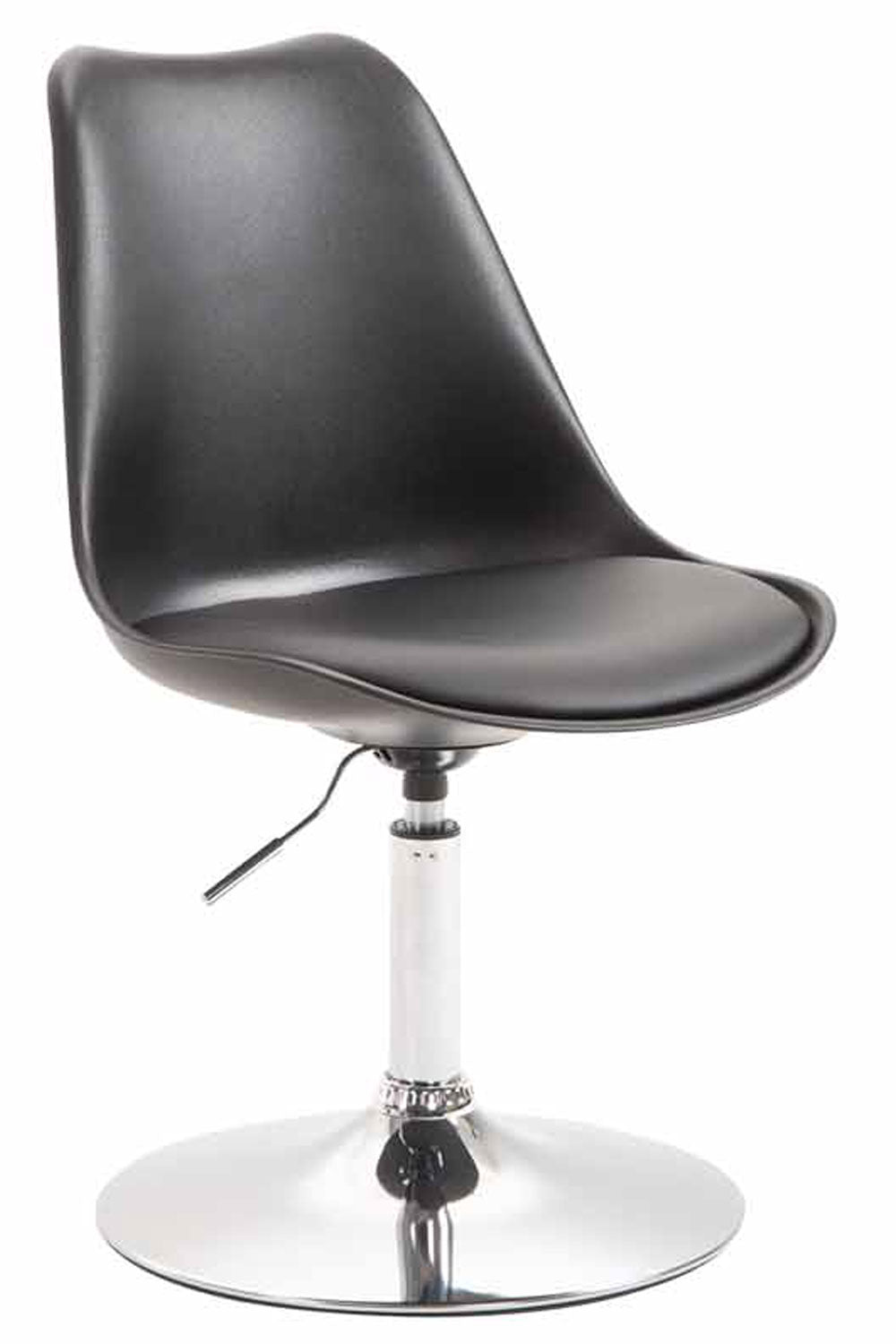 Eetkamerstoel - Fauteuil - Modern Design & Hoogte Verstelbaar Kleur zwart