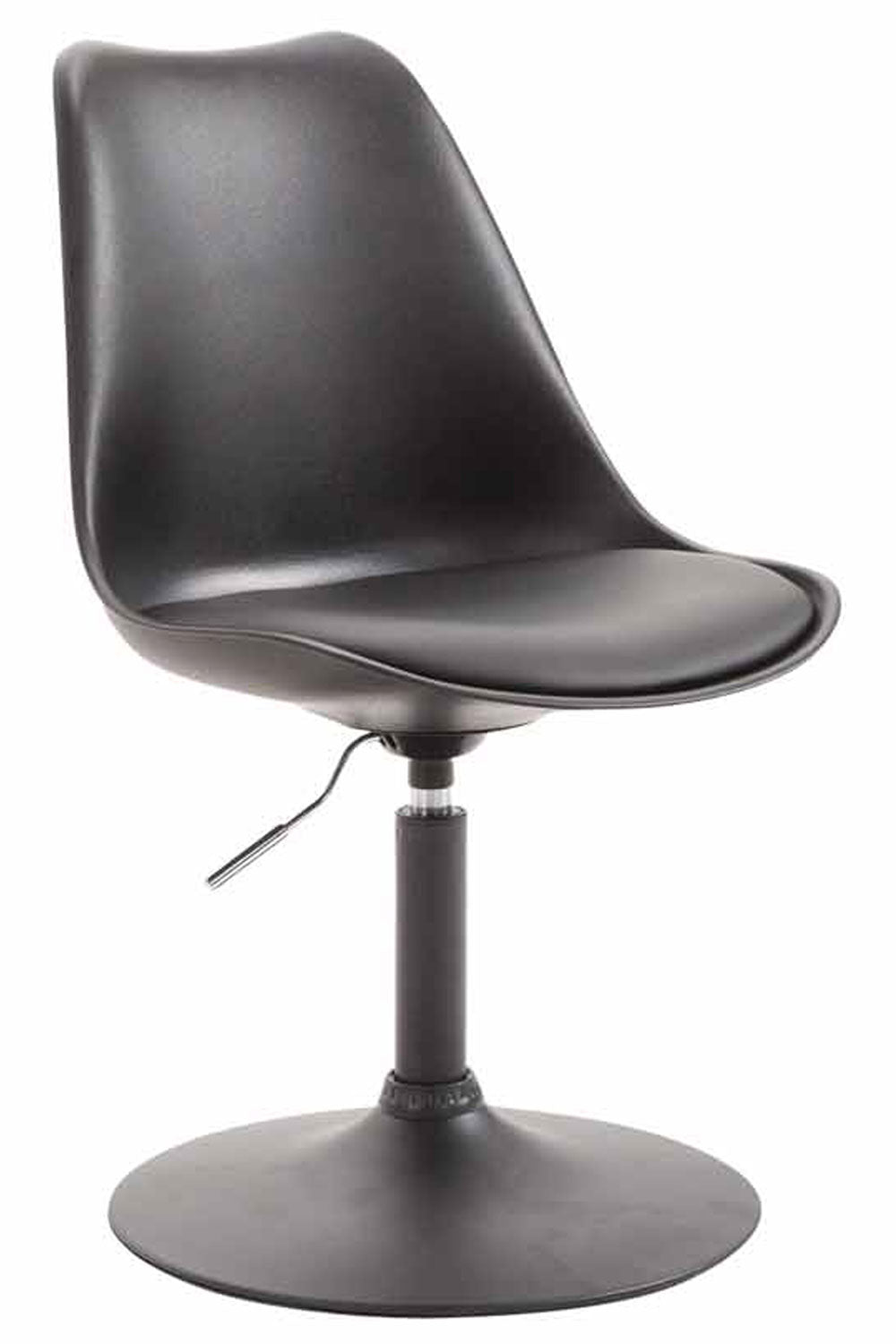 Eetkamerstoel Fauteuil - Comfortabele Zitting - Moderne Flair & 360° Draaibaarheid Kleur zwart
