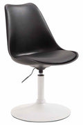 Eetkamerstoel - Fauteuil - Comfortabel en modern ontwerp, Verstelbaar en 360° draaibaar Kleur zwart
