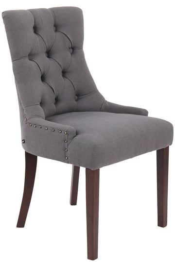Elegante Eetkamerstoel - Stijlvolle Keukenstoel, Hoog Zitcomfort, Rubberhouten Frame Kleur donkergrijs Onderstel Kleur antiek