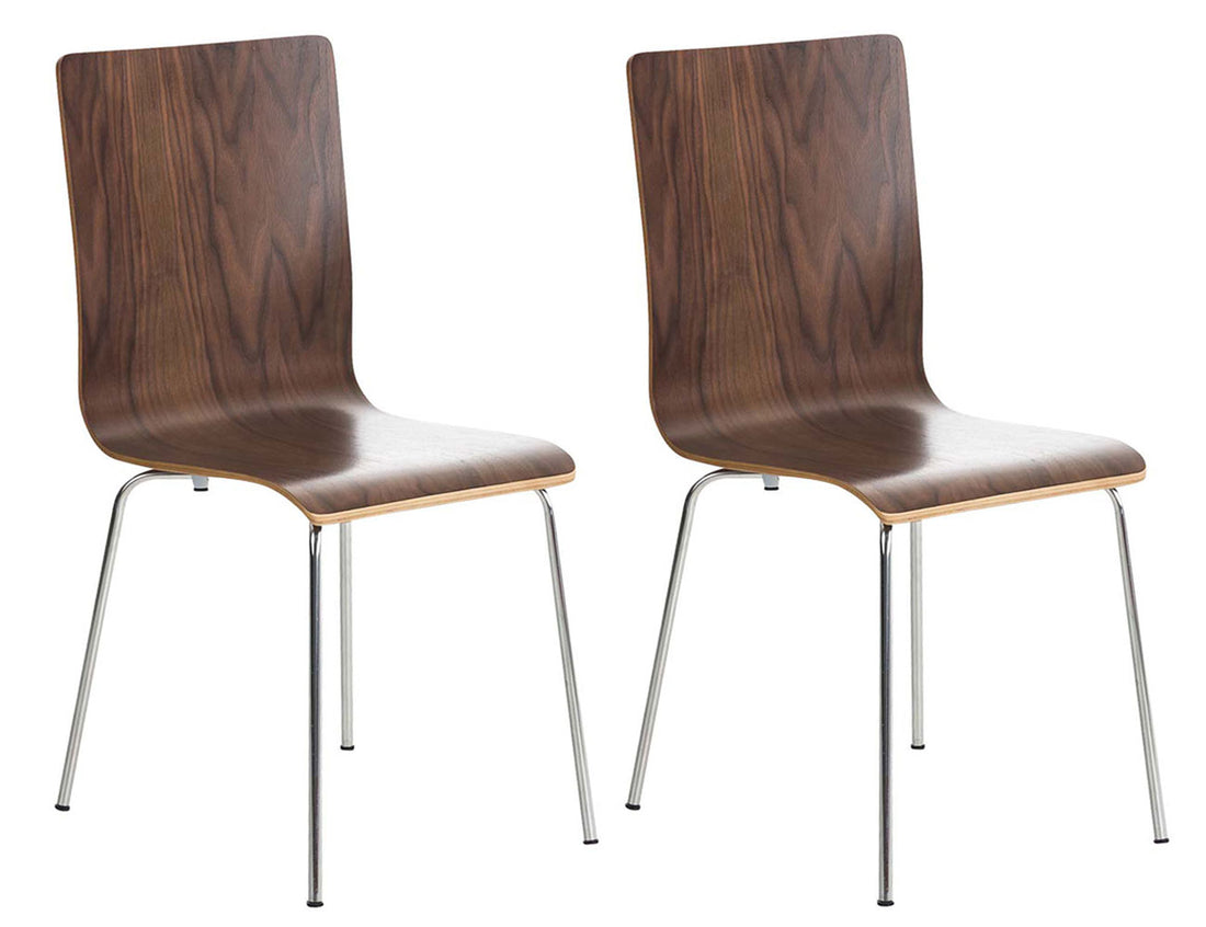 2-delige Set Bezoekersstoel - Vergaderstoel - Ergonomisch Ontwerp, Comfortabel Zitten Urenlang Kleur rood