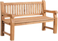 Teakhouten Tuinbank V2 - Houten Zitbank - Duurzaam en Weerbestendig Design Kleur teak Maat