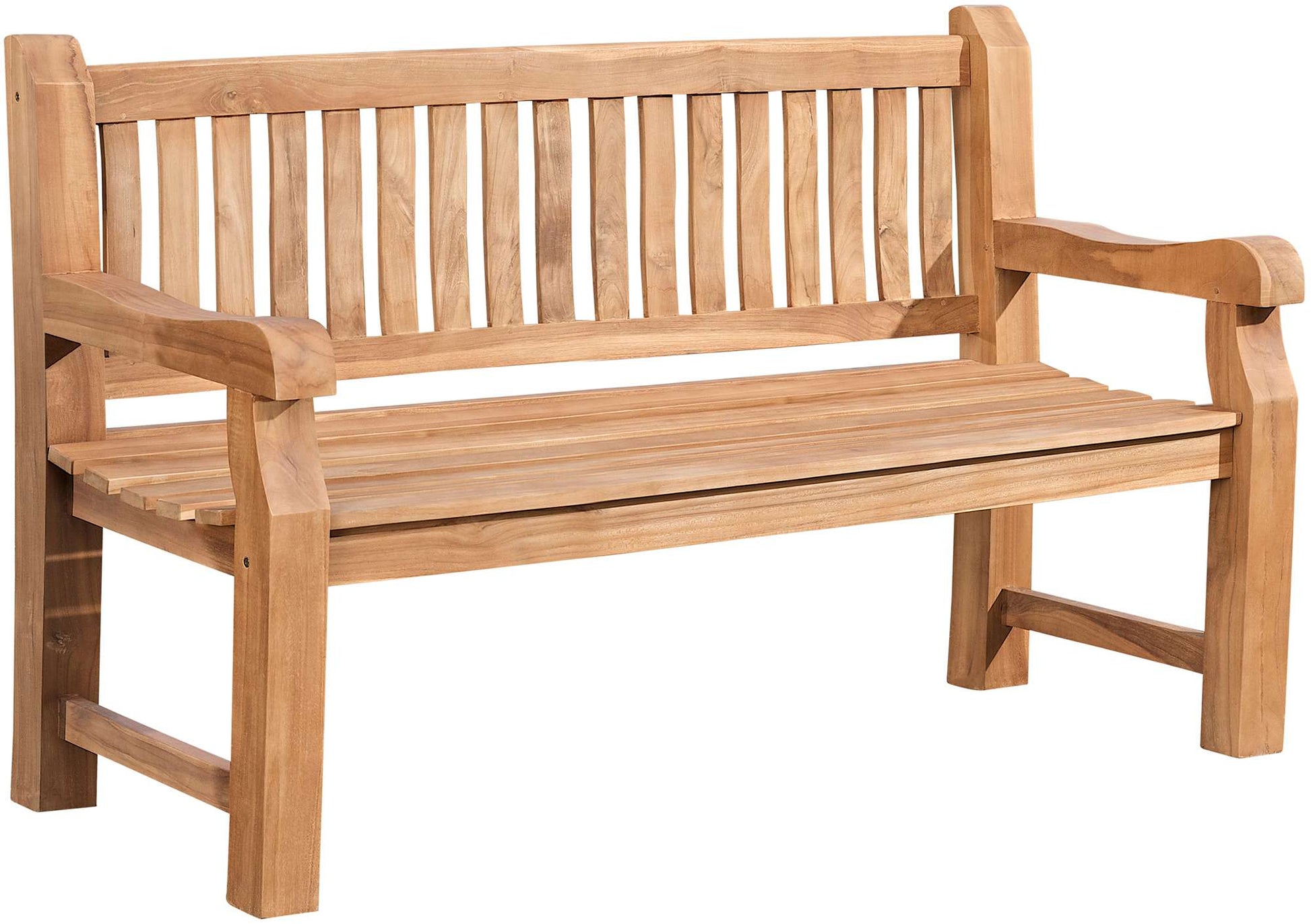 Teakhouten Tuinbank V2 - Houten Zitbank - Duurzaam en Weerbestendig Design Kleur teak Maat