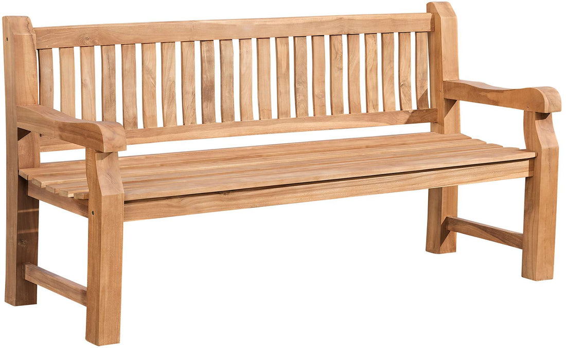 Teakhouten Tuinbank V2 - Houten Zitbank - Duurzaam en Weerbestendig Design Kleur teak Maat