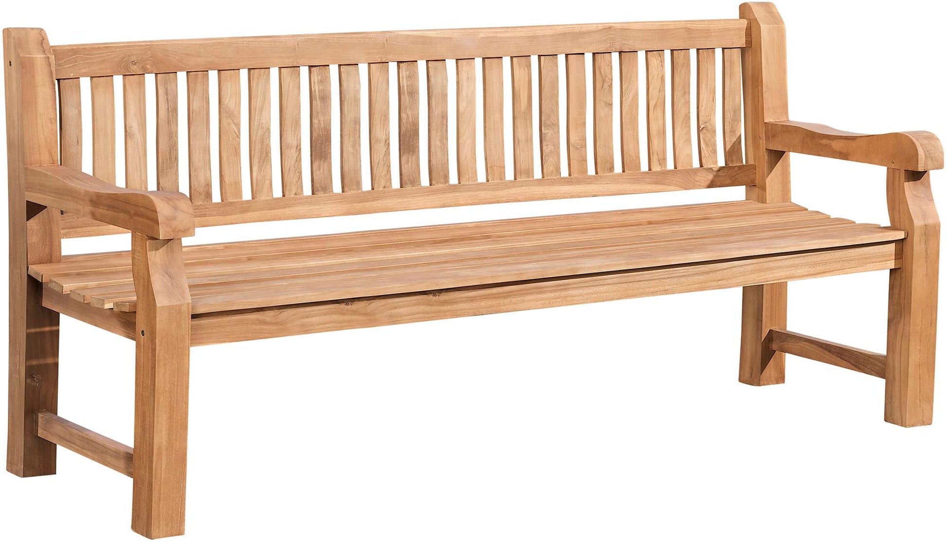 Teakhouten Tuinbank V2 - Houten Zitbank - Duurzaam en Weerbestendig Design Kleur teak Maat