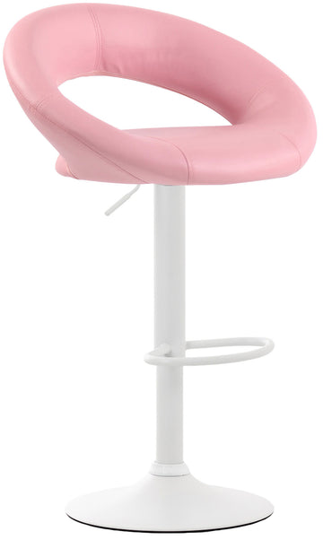 Barkruk Olinda kunstleer | Kleur: Roze | Afmetingen: 53x47x80 cm