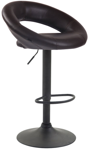 Barkruk Olinda kunstleer | Kleur: Bruin | Afmetingen: 53x47x80 cm