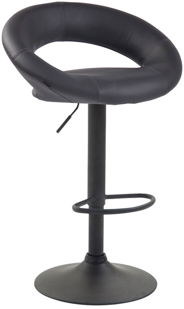 Barkruk Olinda kunstleer | Kleur: Grijs | Afmetingen: 53x47x80 cm
