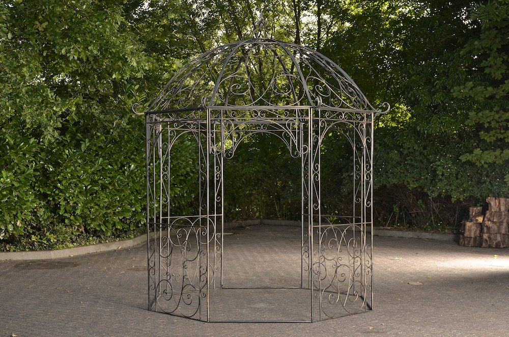 Plantenpaviljoen - Tuinpaviljoen - Stijlvol Ontwerp, Uiterst Stabiel Ijzer Kleur bronzen